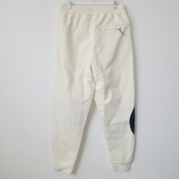 Nike Swoosh Fleece Pants DX0564-113 Size L-Tall Ivory - Picture 2 of 6